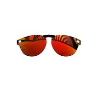 MYCOURAG UV Protection Polarized Clip-On Lenses for Ray-Ban Meta Headliner RW4009-50 Sunglasses Frame - Fire Red Mirror Coated Polarized