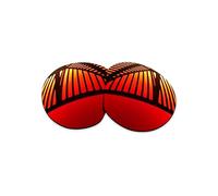 MYCOURAG UV Protection Polarized Replacement Lenses for Oakley Meta HSTN OW8002 51mm Sunglasses Frame - Fire Red Mirror Coated Polarized