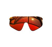 MYCOURAG UV Protection Polarized Replacement Lenses for Oakley Stunt Devil S OO9518 Sunglasses Frame - Fire Red Mirror Coated Polarized