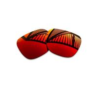 MYCOURAG UV Protection Polarized Replacement Lenses for Ray-Ban Meta Blayzer Optics (Gen 2) RW7001 54mm Sunglasses Frame - Fire Red Mirror Coated Polarized