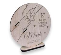 MyCutify Personalised Baby Birth Tag Holder - Newborn Hospital Bracelet Keepsake for Boys and Girls, Perfect Custom Gift for Cherishing Your Baby’s First Memories