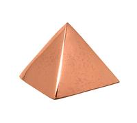 MYDEAL PRODUCTS Mydeal Products 1.25 Inch Solid Copper Pyramid Giza Shape for Meditation, Body Healing, Reiki Balancing Chakra, Glass Refill, Energy Enf