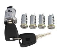 MYDMYGS Fit for Fiat Palio Siena Perla Full Set Lock Cylinder Ignition Lock Cylinder Barrel with 2Pcs Key Door Lock Cylinder