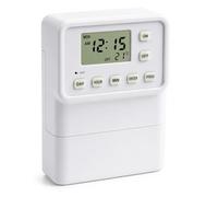 mydome Light Switch Timer - 7-Day No-Wiring Security Lighting Timer | Fits standard 1, 2 & 3 gang UK light switches | No wiring | Up to 9 programmes/day | Manual, scheduled & random modes