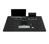 Mydours Extra Large Desk Mat, 150x60cm PU Leather Gaming Mouse Pad XXXL, Durable Dual-Sided Portable Desk Pad Blotter, Easy Clean Keyboard Computer Desktop Protector for Gift Office Home (Black)