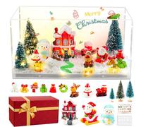 MYDOVA Christmas Decoration, DIY Christmas Terrarium Craft Set with Coloured Lights, Science Crafts Kit for Kids, Children's Gift Girls 3-12 Years, Room Decoration