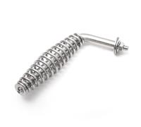 Mydracas 5" Spring Heavy Handle with Mounting Bracket 1/2" Steel Rod for BBQ Grill Accessories Blackstone Grill Handles Replacement for Smoker Fireplace,Wood Stove