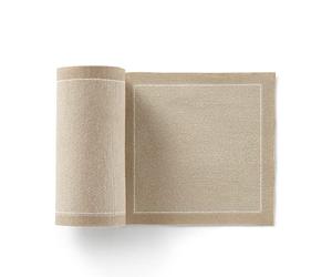 MYdrap "SA11/603-2" Cocktail Napkins, Cotton, Brown, 11x11 cm