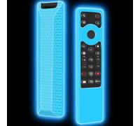 Mydrissu Silicone Cover Case for TCL RC923A FMB1 / RC813A FMB1 Remote, Non-Slip Shockproof Protective Covers Skin Sleeve Holder for TCL 2025 QM6K QM7K TV Remote Control, Easy to Find- Glow Blue