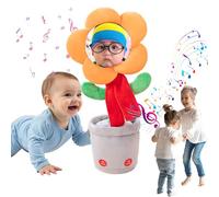 MYDYYO Dancing Flower with Custom Face,Custom Dancing Talking Sunflower Toy,Repeats What You Say,Connect Bluetooth to Play Music,Personalized Funny Gifts
