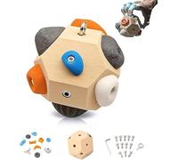 MYDZSI Handcrafted Boulder Block - Boulder Ball for Hand Climbing, 3D Climbing Ball,Finger Training Tool for Climbers,Unique Rock Climbing Gift
