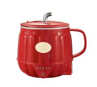 MYDZSI Multifunction Electric Heated Milk Cup, Portable Mini Electric Kettle,Portable Stainless Steel Automatic Milk Warmer for Home Office(Red)