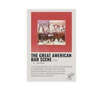 MYEDTCK Zach Bryan Poster Zach Bryan THE GREAT AMERICAN BAR SCENE 2024 Album Poster Canvas Poster Bedroom Decor Landscape Office Room Decor Gift Unframe: 12x18inch(30x45cm)