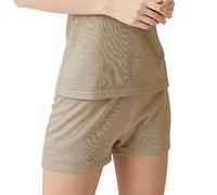MYENA EMF Anti-radiation vest andshorts for Women's, 100% Silver Fiber Underwear, WIFI EMF 5G RF Shield Pants Top,shorts,M