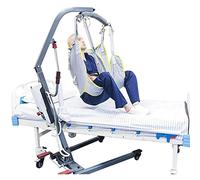 MYENA Hoist for Lifting Elderly, Deluxe Padded Toileting Patient Lift Sling with Head Support, Divided Leg Shower Sling for Patient Lifts,L
