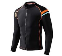 MYENA Men Surfing Diving Suits, Plus Size 4xl-5xl Surf Jacket Pants, UV Swim Shirt Long Sleeve Swimsuit Swimming Sailing Diving Tights,jacket,5XL