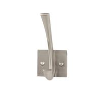 myers metal wall hung 1 hook coat rack in silver