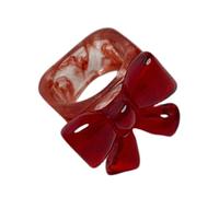 [Myetoggt] Elegant Statement Ring Hand Jewelry Unique Resin Ring Provides a Fashion Look for People Who Accept Personality
