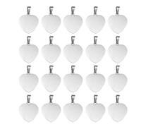 [Myetoggt] Stainless Steel Heart Necklace Pendant Fashionable Heart Shape Pendant Decorative Decoration Stainless Steel