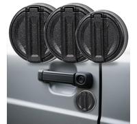 MYFAMIREA Magnetic Keyhole Covers for Jeep Wrangler JL/Gladiator JT 2018-2025 ABS 2 Front & 1 Tailgate Door Lock Protector, Keyhole Decor Accessories with Scratch-Free Silicone Backing, 3 PCS, Classic