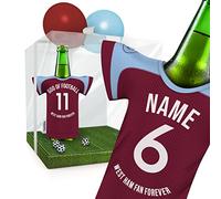 myfanshirt men gifts PERSONALISED intended for WEST HAM Utd. supporter Gift Box Fan Item Men | Men Boyfriend Birthday Christmas Secret Santa Bottle Cooler UKUK