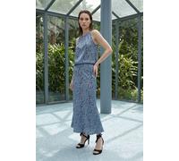 MyFashion Women's Lyocell Two-Piece Coord Set in Blue | Size: Medium MyFashion Blue M