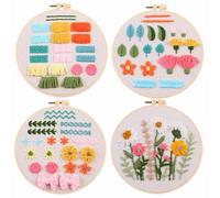 Myfelicity Punch Nedle Kit,Punch Needle Kits for Adults Beginner,Learn Various Needlework Techniques for poking Embroidery,Includes Cloth, Yarn, Needle, Instructions & Video Tutorial