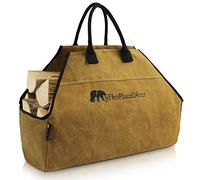 MyFirePlaceDirect Firewood Log Carrier, Extra Large Durable Log Holder Waterproof with Comfortable Handle, Heavy Duty Wood Carrying Bag