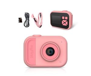 myFirst Camera 10 Compact Digital Camera for Kids Ages 4-12, kids camera 5MP Photo & Video, 32GB Storage, Tripod Screw Adapter, Birthday Gift for Boys and Girls (Pink)