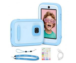 myFirst Camera 50 Kids Digital Camera with AI Creativity, 3.97" Touchscreen, 20MP Photos & 1080P HD Video, AI Music Clips, Vlog Diary, Dual Cameras with Selfie Light, Wi-Fi & Bluetooth, Best Gift