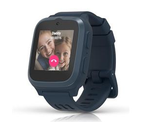 myFirst Fone S3+ 4G Kids Smart Watch - GPS Tracker for Kids with Video & Voice Call, Text Messaging, School Mode & SOS Call, eSIM, 1-Month Free Subscription (Space Blue)