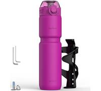 MYFOREST Insulated Bike Water Bottle, Odor-free Liner, 24oz 700ml Combo Set