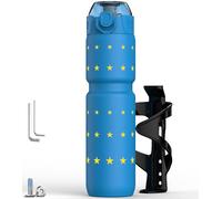 MYFOREST Insulated Bike Water Bottle, Odor-free Liner, 24oz 700ml Combo Set