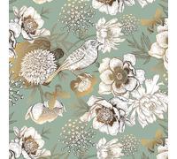 myforHD Self Adhesive Wallpaper Floral Leaves Flowers 44cmX300cm PVC Vinyl Wall Paper Sticker Decoration Modern Furniture Film
