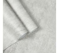 myforHD Self Adhesive Wallpaper Grey Industrial Textured Concrete Effect Contact Paper 40cmX300cm Waterproof Removable PVC Vinyl Film Wall Paper Peel and Stick Decorative Wall Covering