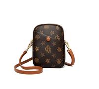 myfriday Vintage Crossbody Phone Bag for Women, Small PU Leather Shoulder Purse and Handbag, B-brown, S, Vintage