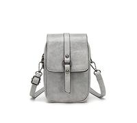 myfriday Women Vintage Crossbody Phone Bag Small Messenger Bag Shoulder Bag Handbag Wallet Purse 2 Main Pockets with Earphone Hole