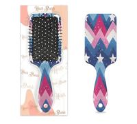 Myfsucce Hair Brush for Women - Cushion Massage Detangler Brush with Chevron Star Layout Pattern, Anti-Static Smoothing Hairbrush for Wet/Dry Hair