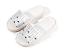 Myfsucce Open Toe Slippers Women, Non-Slip Comfortable Breathable Summer Linen Slider, Spider Hanging On String House Slippers for Women Men Indoor Outdoor, S