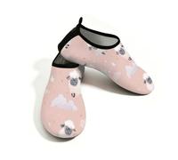 Myfsucce Water Shoes Lightweight Barefoot Quick Dry Breathable Swim Socks, Sleepy Sheep Star Cloud Aqua Shoes for Women Men Beach Surfing Pool Yoga