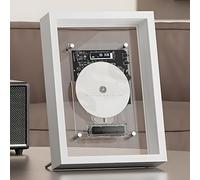 MYFTNP Decorate CD Player, Music Decorative Photo Frame with Remote Control, 5.0 Bluetooth/3.5mm AUX Output, 2 Placement Options, for Home, Office and Gallery