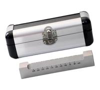MYFTNP Paint Leveling Tester, Stainless Steel Paint Sagging Scraper with Storage Compartment, Wet Film Width: 6mm, Strip Spacing: 1.5mm, for Laboratory Coating Flow Analysis