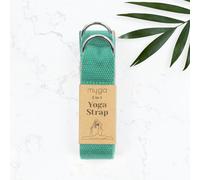 Myga 2-in-1 Yoga Belt Strap Available in 6 Colours: Turquoise, Black, Dusty Pink, Royal Blue, Plum, and Grey - Turquoise