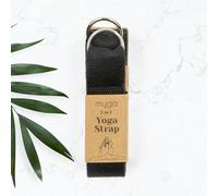 Myga 2-in-1 Yoga Belt Strap Available in 6 Colours: Turquoise, Black, Dusty Pink, Royal Blue, Plum, and Grey - Black