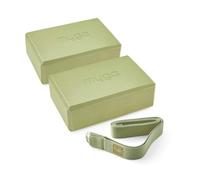 Myga 2 Yoga Blocks & Strap Set in Green Myga Green