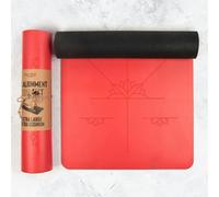 Myga Extra Large Yoga Mat with Alignment Lines - 6mm Thick Non-Slip Yoga Mat for Pilates & Fitness - Eco-Friendly, Durable & Sweat-Resistant for Home & Gym - 195x68cm