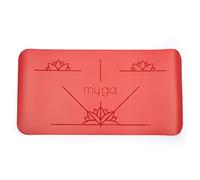 Myga Alignment Yoga Pad Mat - 5mm Thick Non-Slip Yoga & Pilates Cushioning Pad for Knee, Elbow & Hand Support - Black, White Purple, Pink, Red or Blue, 66cm x 34cm