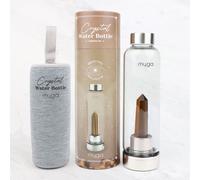 Myga Crystal Water Bottle - Tiger Eye, Brown