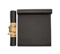 Myga Black Entry-Level Yoga Mat For Beginner Fitness Sessions