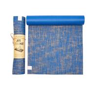 Myga Blue Eco-Friendly Jute Yoga Mat For Comfortable Workouts